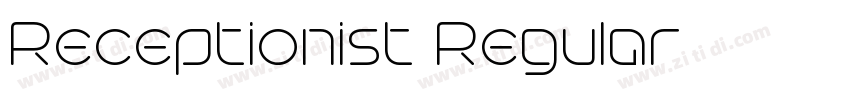 Receptionist Regular字体转换
